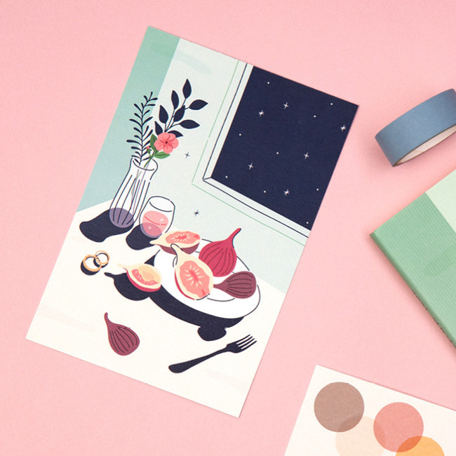 Ardium Memory of twelve months postcard set