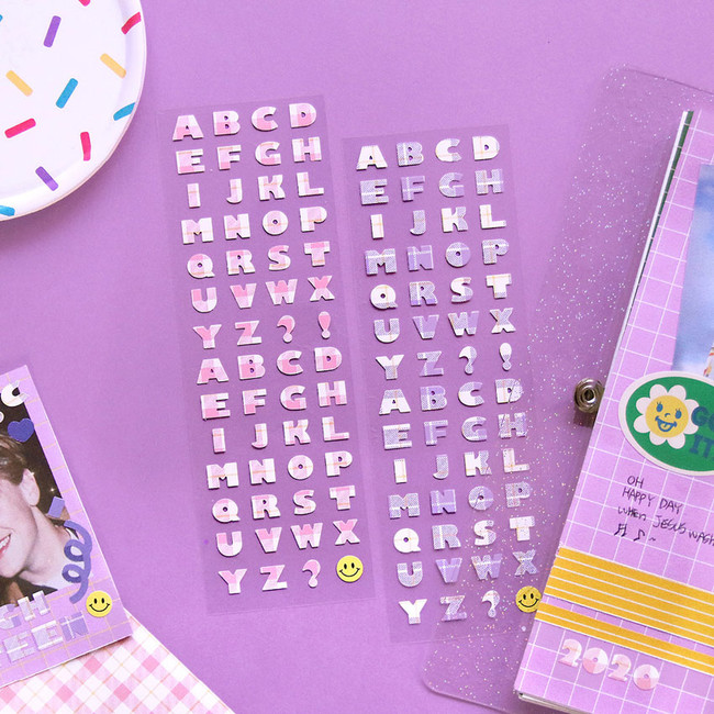 Second Mansion Hightteen Alphabet removable sticker seal