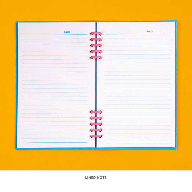 Lined note - Ardium Color pop 10 rings dateless monthly diary planner