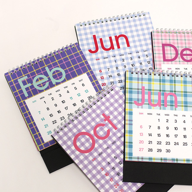 ICIEL 2021 New-tro check dated monthly desk calendar