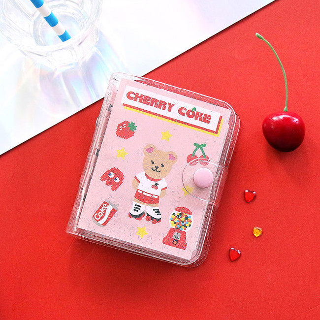 Cherry coke - Second Mansion Juicy bear 3 ring grid notebook