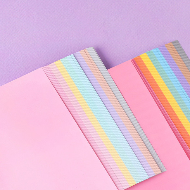 Wanna This Color blank paper A5 size 6 holes refills set