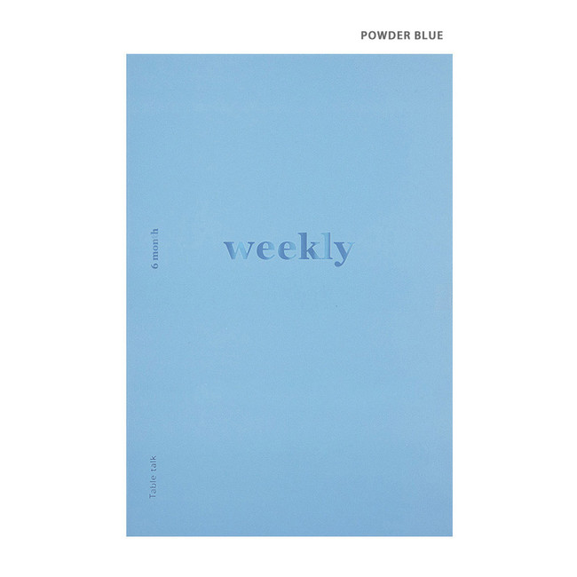 Powder blue - Better together A5 size 6 months dateless weekly planner