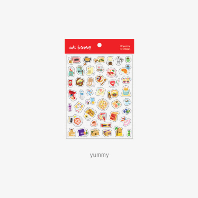 Yummy - Byfulldesign At home useful deco sticker sheet set