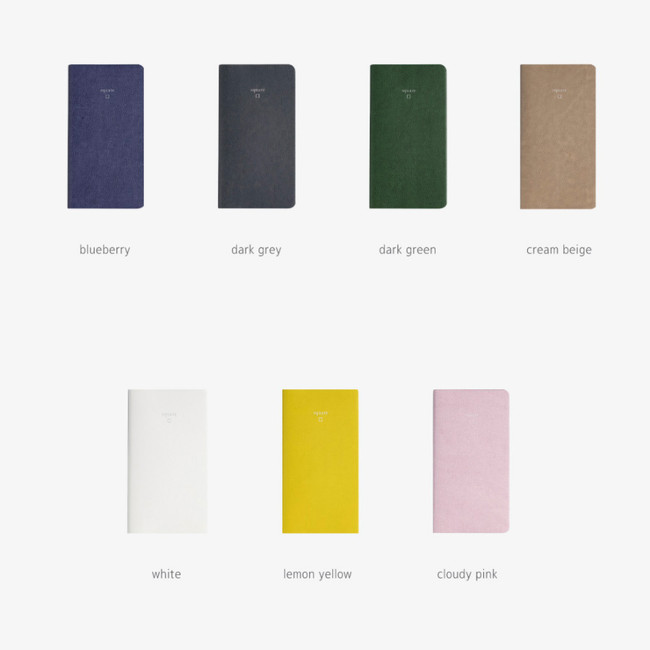 Color - Byfulldesign Notable memory slim and handy grid notebook