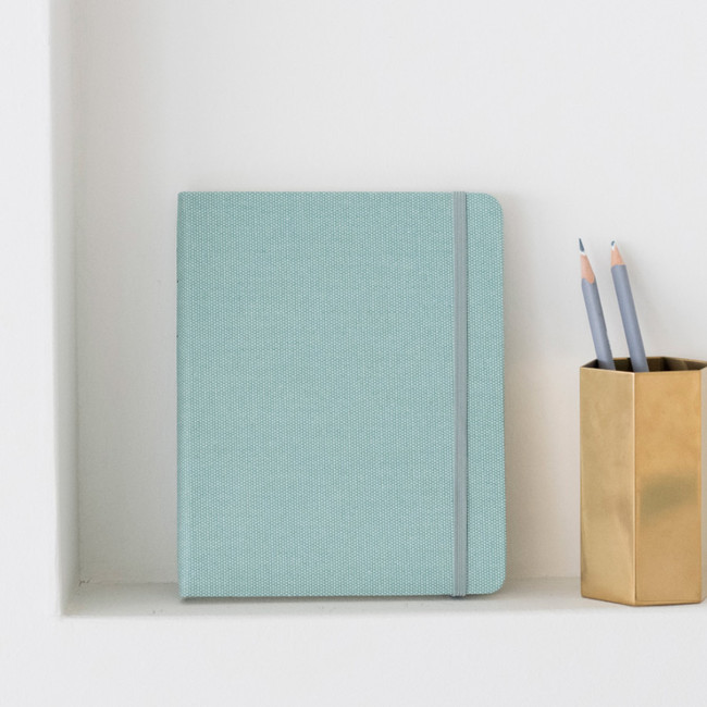 Emerald Mint - Byfulldesign Making memory small and wide blank notebook