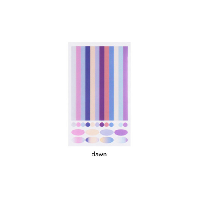Dawn - After The Rain Layer transparent sticker for diary