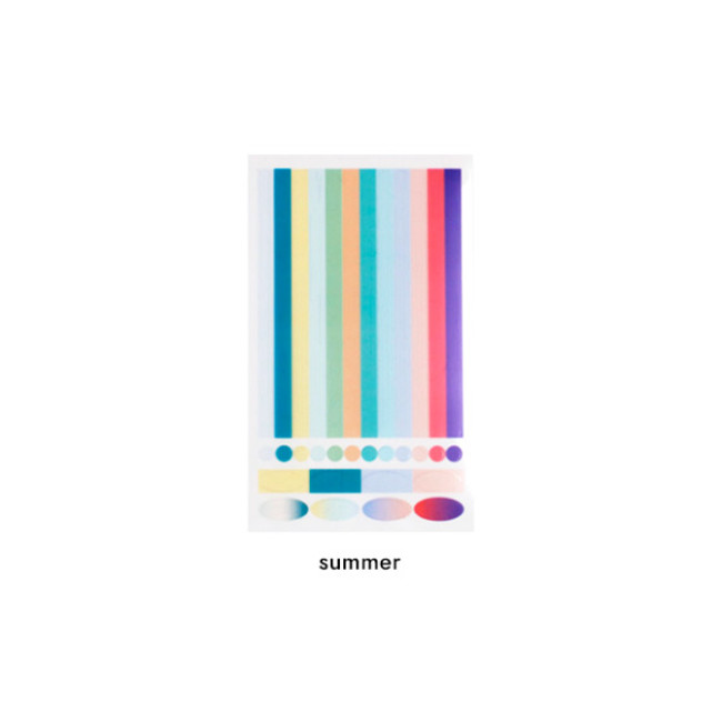 Summer - After The Rain Layer transparent sticker for diary