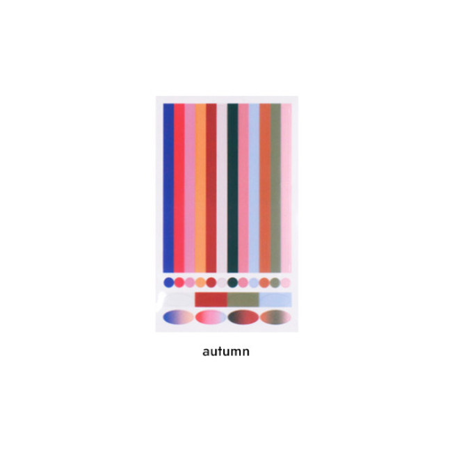 Autumn - After The Rain Layer transparent sticker for diary