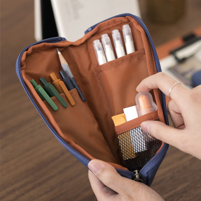 Byfulldesign Oxford double zipper pencil case ver5