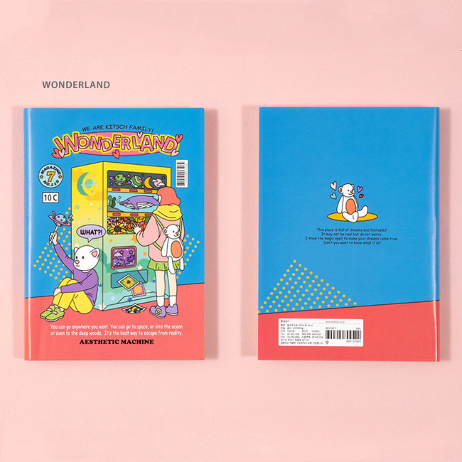 Wonderland - Ardium Color point lined notebook ver2 with PVC cover