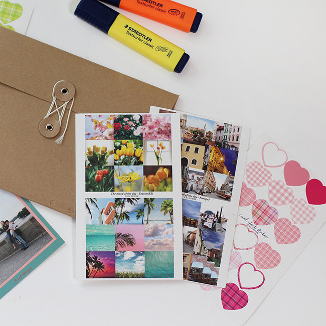 ICIEL Today mood photo heart paper sticker