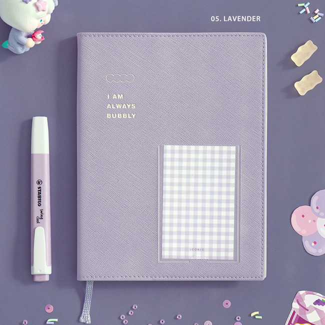 Lavender - ICONIC Bubbly dateless weekly diary planner