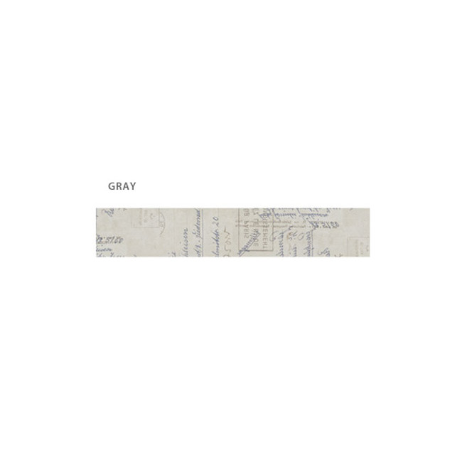 Gray - O-CHECK Vintage 15mm X 10m paper masking tape