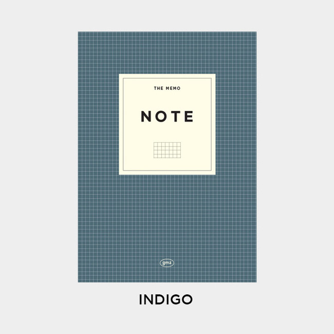 Indigo - Gunmangzeung The Memo grid school notebook