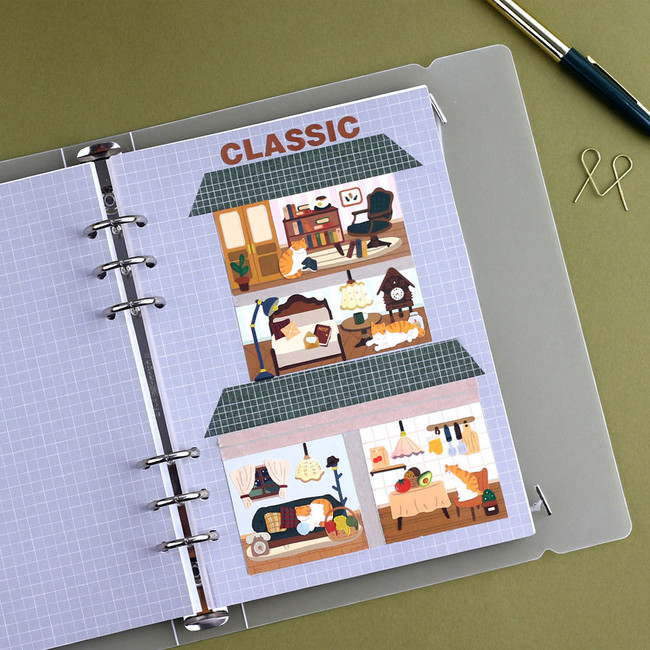 Usage example - Wanna This Classic interior removable paper sticker seal