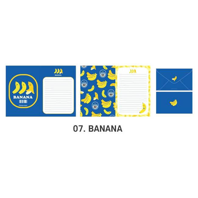07 Banana - ICONIC Merry letter and envelope set