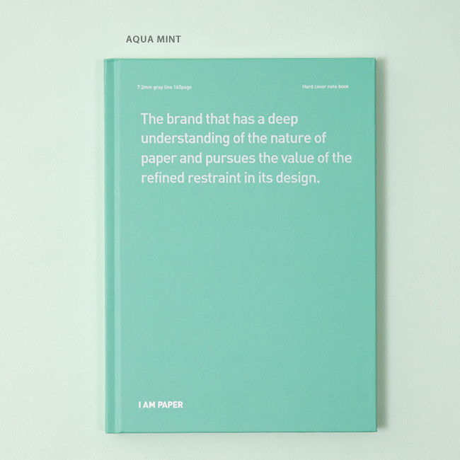 Aqua mint - Ardium I am Paper A5 size hardcover lined notebook