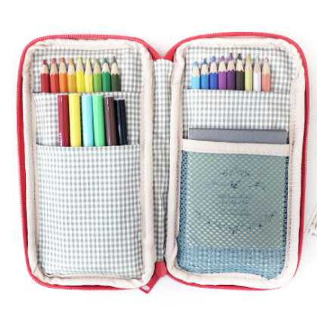 Dash and Dot multi pockets pencil pouch holder ver.2