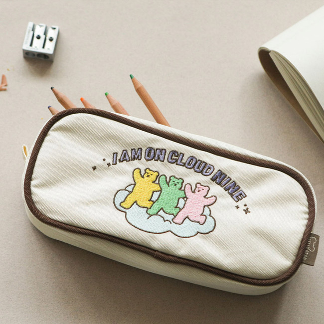 Dailylike Jelly bear zipper pencil case pouch