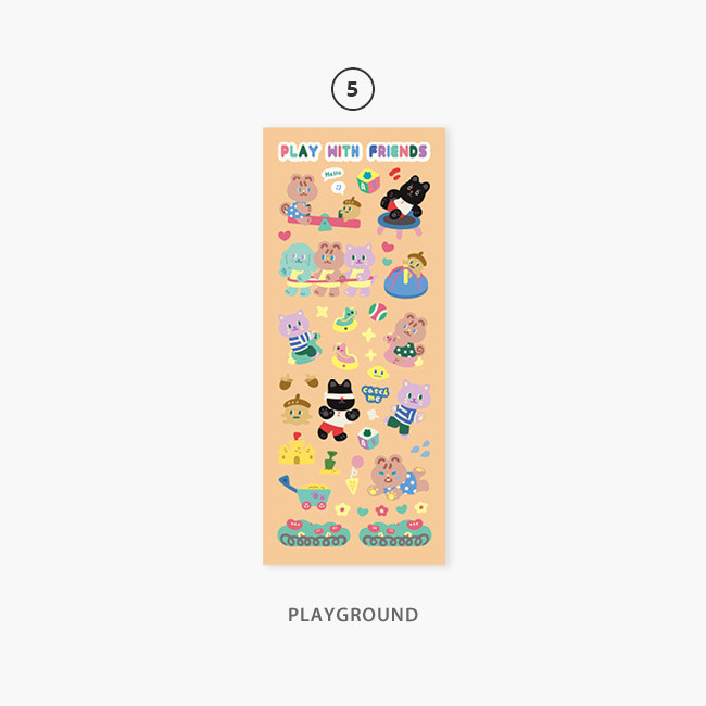 05 Playgound - Second Mansion Enfants removable sticker seal 01-09