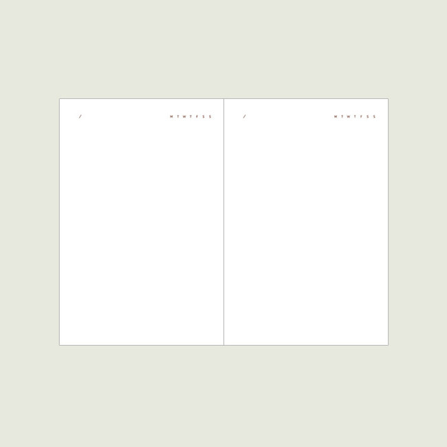 Blank note - Dash And Dot Slow life lined grid blank notebook