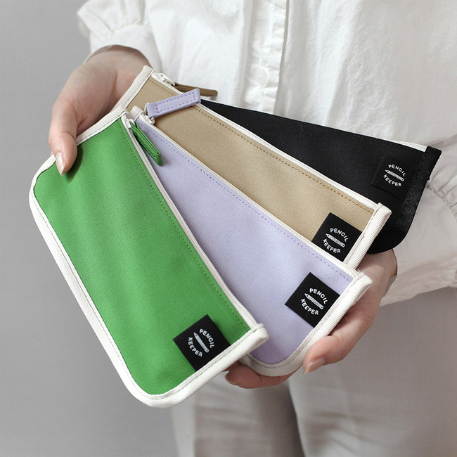 2NUL Pencil keeper flat zipper cotton pen case