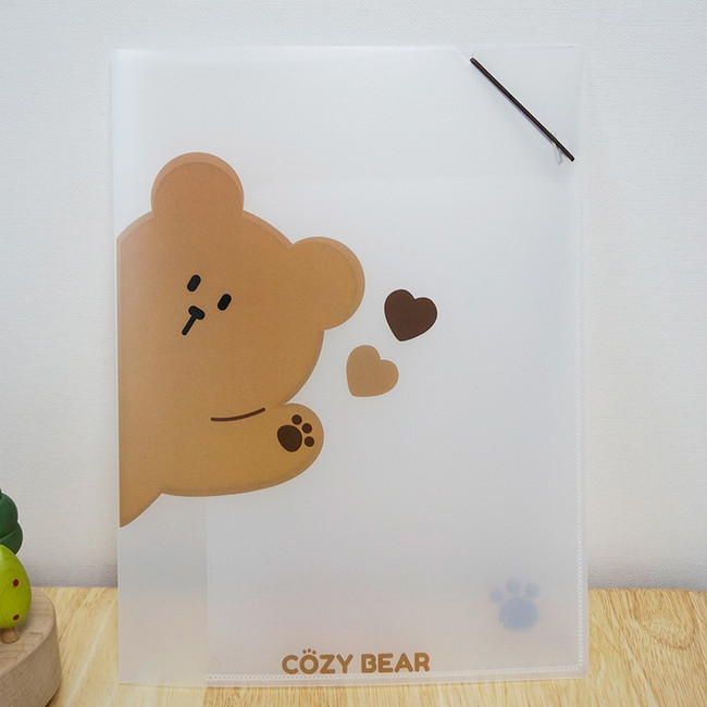 N.IVY Hi Cozy Bear translucent document file holder