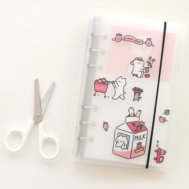 Usage example - Annyang self-cut paper and clear sticker set