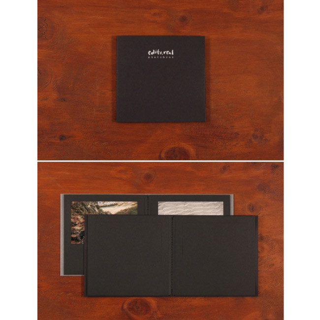 Black - Editorial 4X6 Photo Album Holds 12 Photos