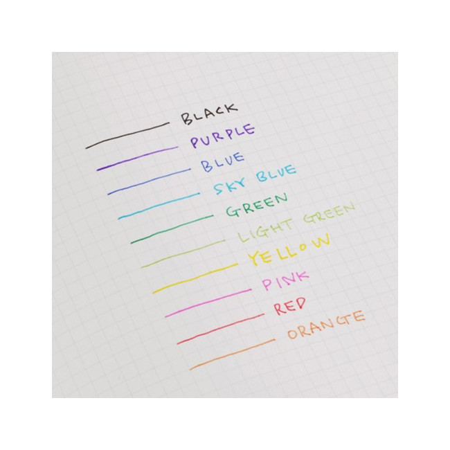 Rainbow Vivid Color 0.38mm Gel Pen Set