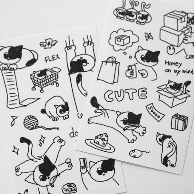 After The Rain Daily Drawing Paper Sticker Set