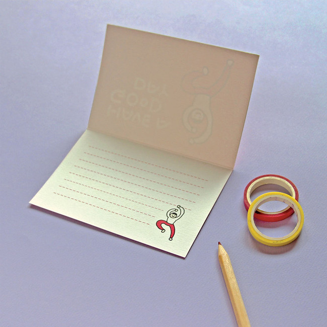 Lined inside - Jam studio Handwriting Congratulation Card and Envelope 