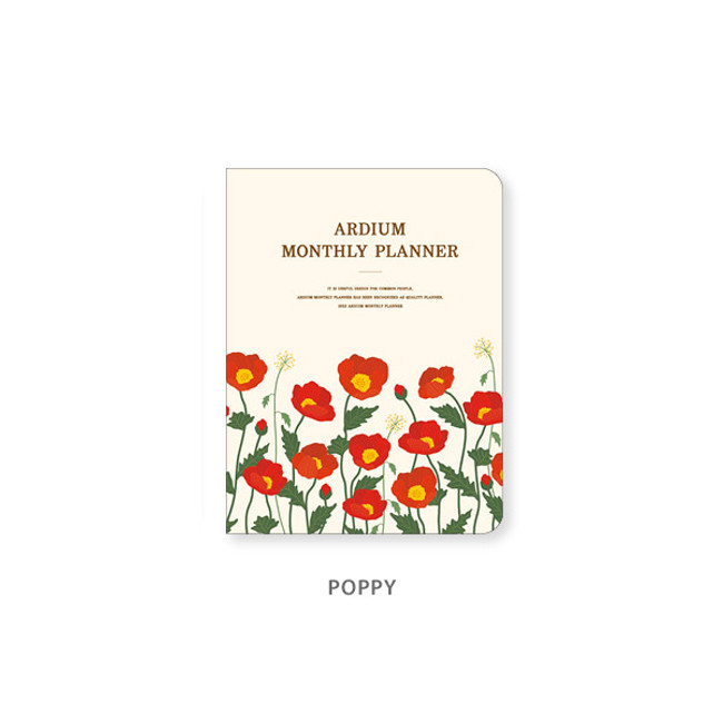 Poppy - Ardium 2022 large dated monthly planner scheduler