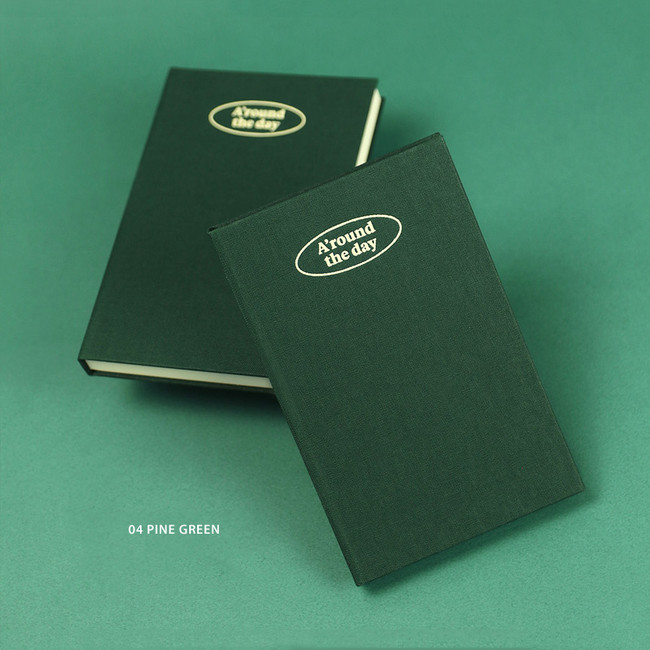 04 Pine Green - Paperian 2022 A'round the Day A6 dated weekly diary planner