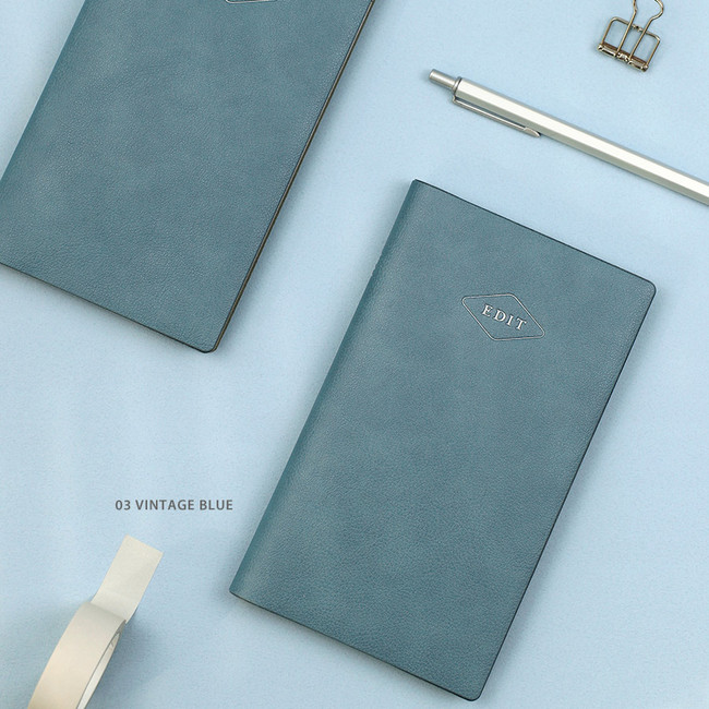 03 vintage blue - Paperian 2022 Edit small dated weekly diary planner