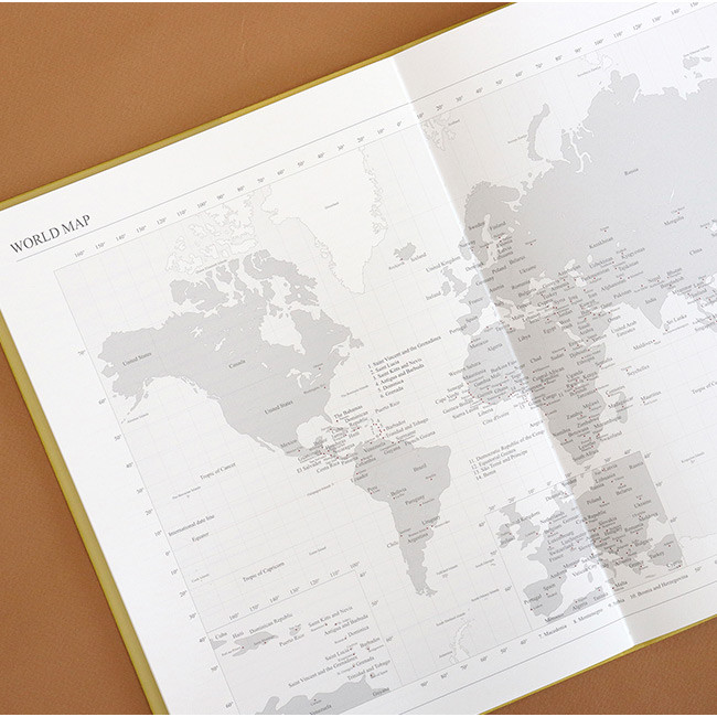 World map - Indigo 2022 Official Big Dated Monthly Planner Scheduler
