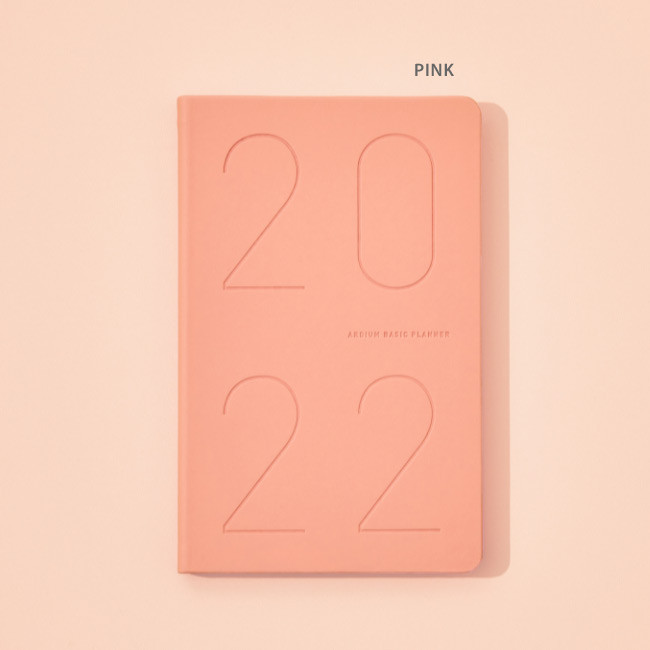 Pink - Ardium 2022 Premium Basic Dated Monthly Planner Scheduler