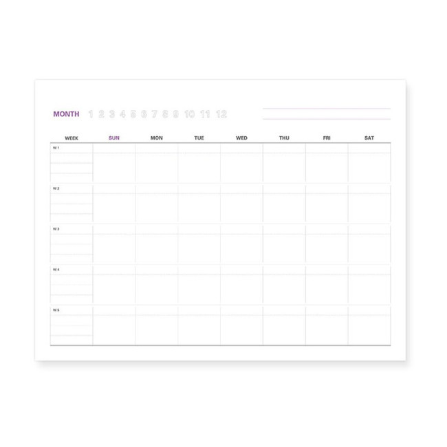 Back - Indigo 2022 Prism monthly desk standing calendar