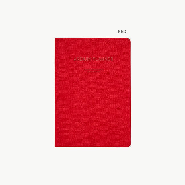 Red - Ardium 2022 Simple Large Dated Monthly Planner Scheduler