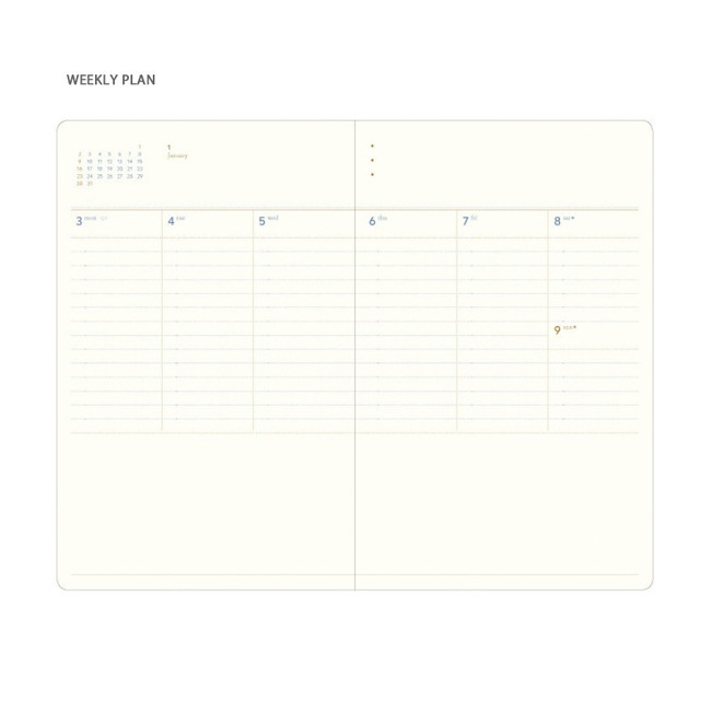 Weekly plan - Byfulldesign 2022 Making memory medium dated weekly planner