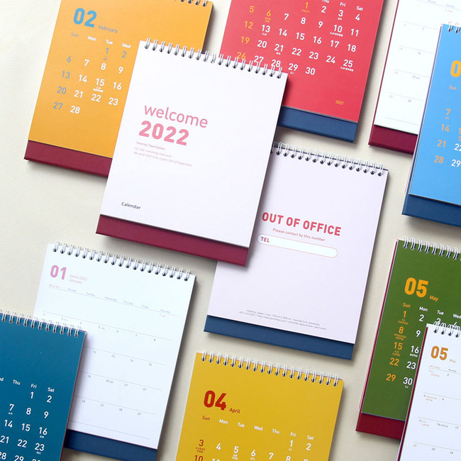 Jam Studio Welcome 2022 Monthly Desk Calendar