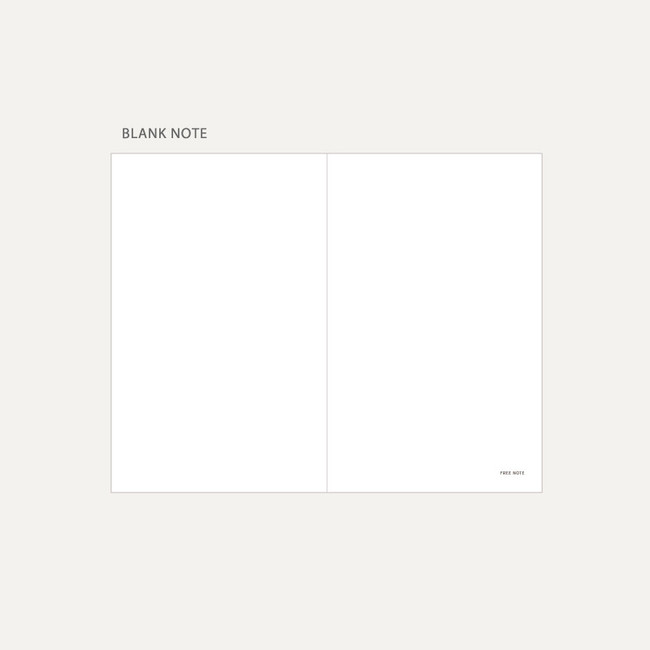 Blank note - Dash And Dot 2022 Mild Large Dated Weekly Diary Planner
