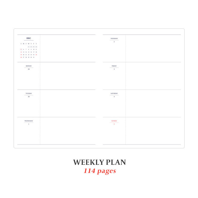 Weekly plan - ICONIC 2022 Draw Your Orbit Dated Weekly Diary Planner