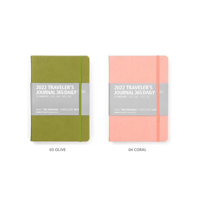 Color - MINIBUS 2022 Traveler's 365 Days Dated Daily Diary journal