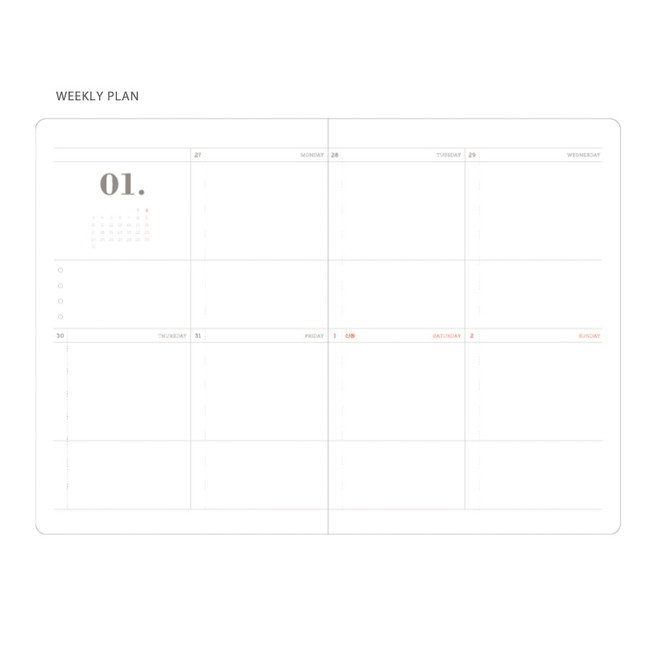 Weekly plan - After The Rain 2022 Dot Your Day Dated Weekly Diary Planner