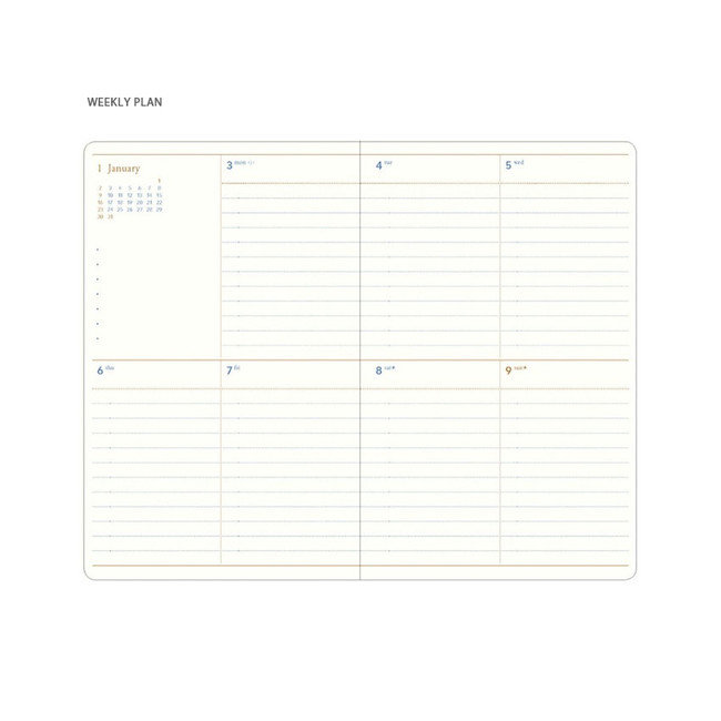 Weekly plan - 2022 Notable memory medium dated weekly planner