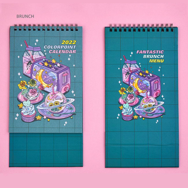 Brunch - Ardium 2022 ColorPoint Monthly Desk Calendar