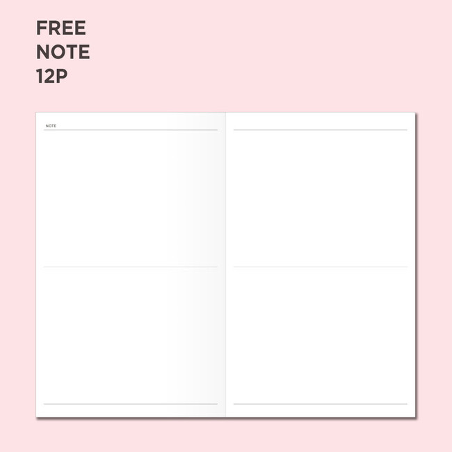 Free note - GMZ 2022 Daily Log Button Dated Weekly Diary Planner