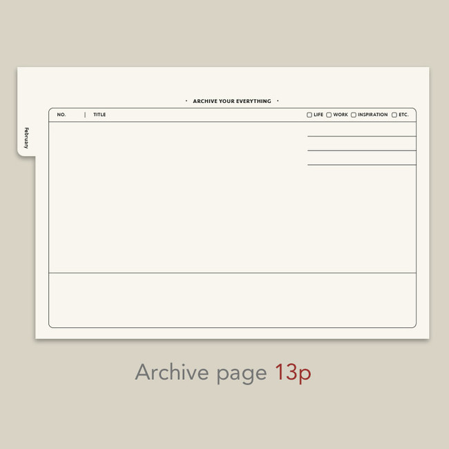 Archie Page - PAPERIAN 2022 Archive Dated Monthly Desk Calendar